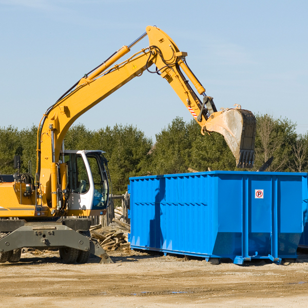 can i choose the location where the residential dumpster will be placed in Bartonville TX